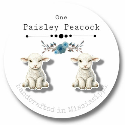 Stud Earrings- Lamb