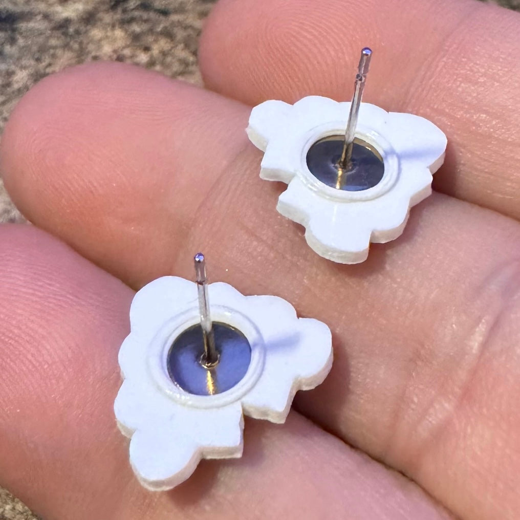 Flintstones stud earrings