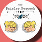 Dennis the Menace inspired stud earrings