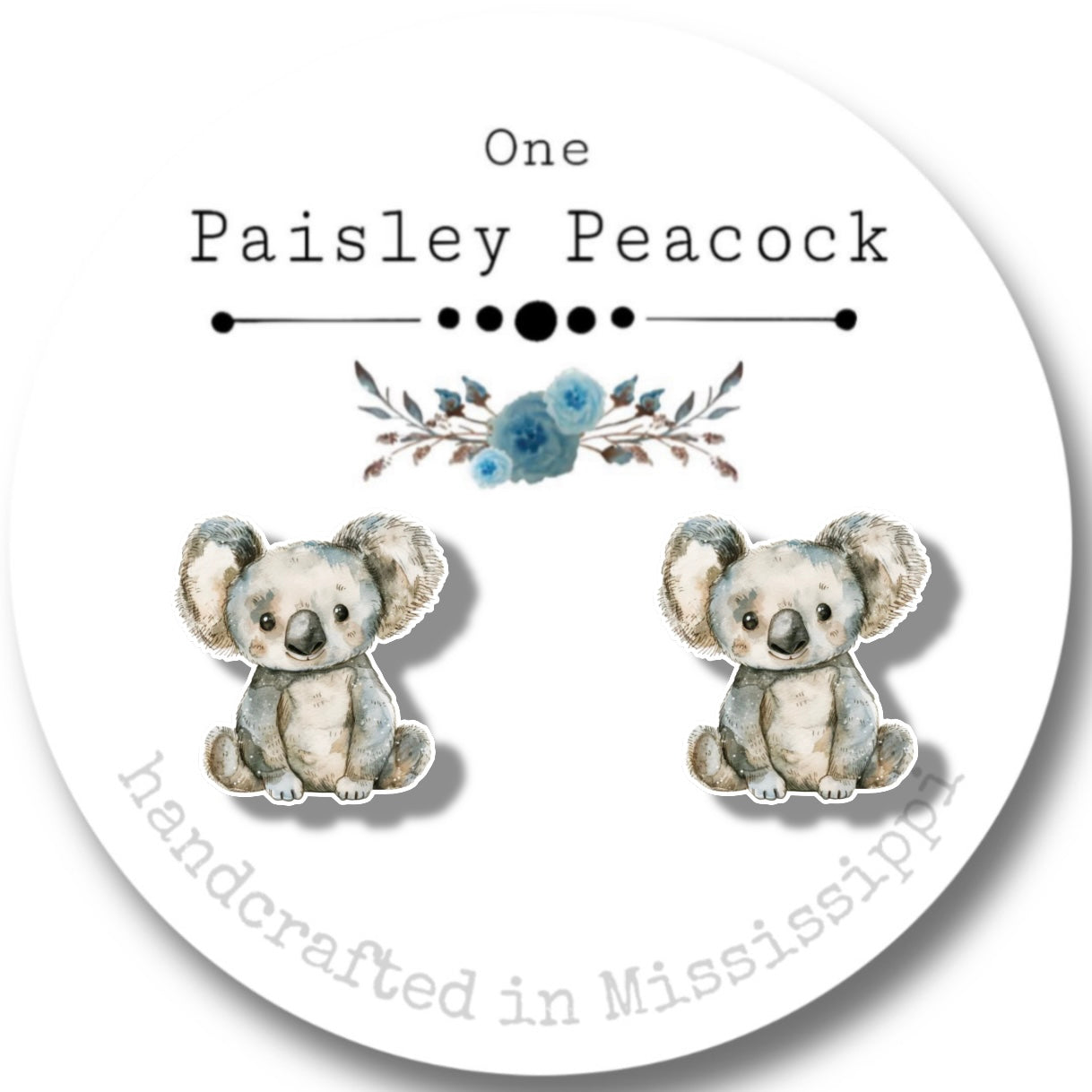 Stuffed animal inspired stud earrings