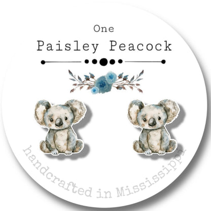 Stuffed animal inspired stud earrings