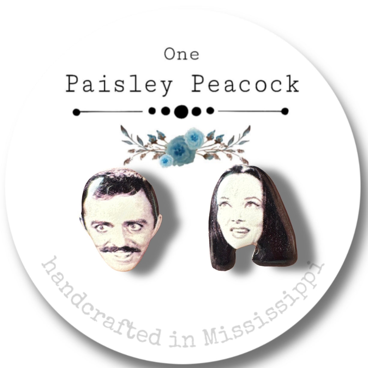 The Addam’s family stud earrings