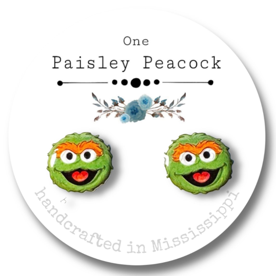 Muppet Babies Sesame Street stud earrings