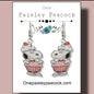 Dangle Earrings- Snoopy inspired Cupcake