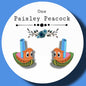Scruffy Tugboat stud earrings