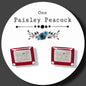Sketch Toy stud Earrings Retro Etch a Sketch inspired handmade