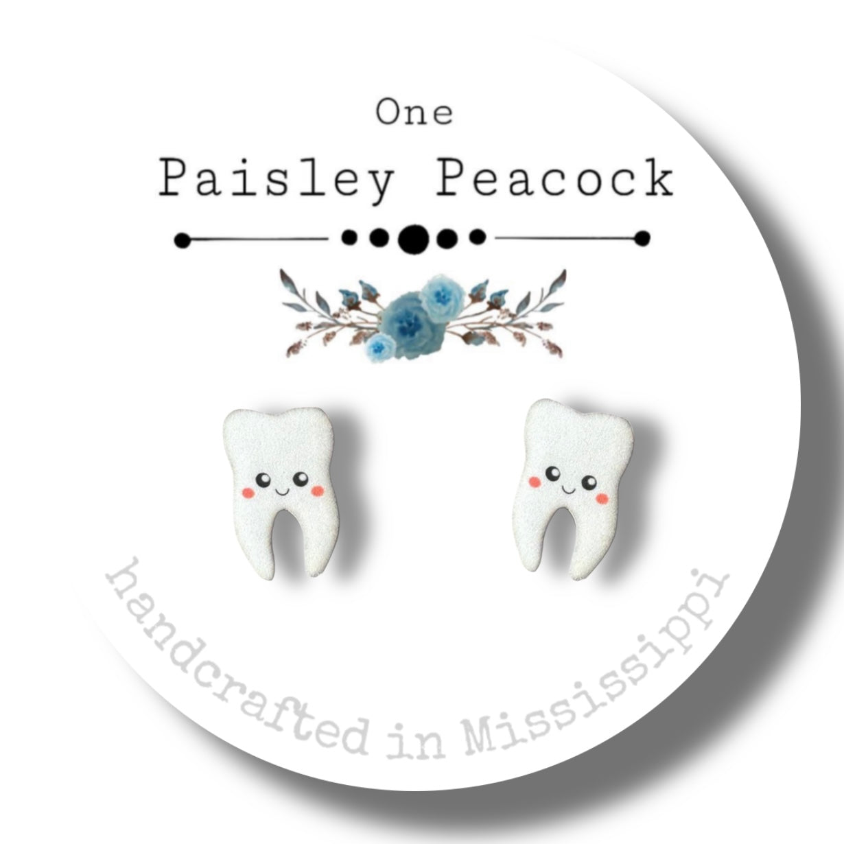 Stud Earrings-tooth