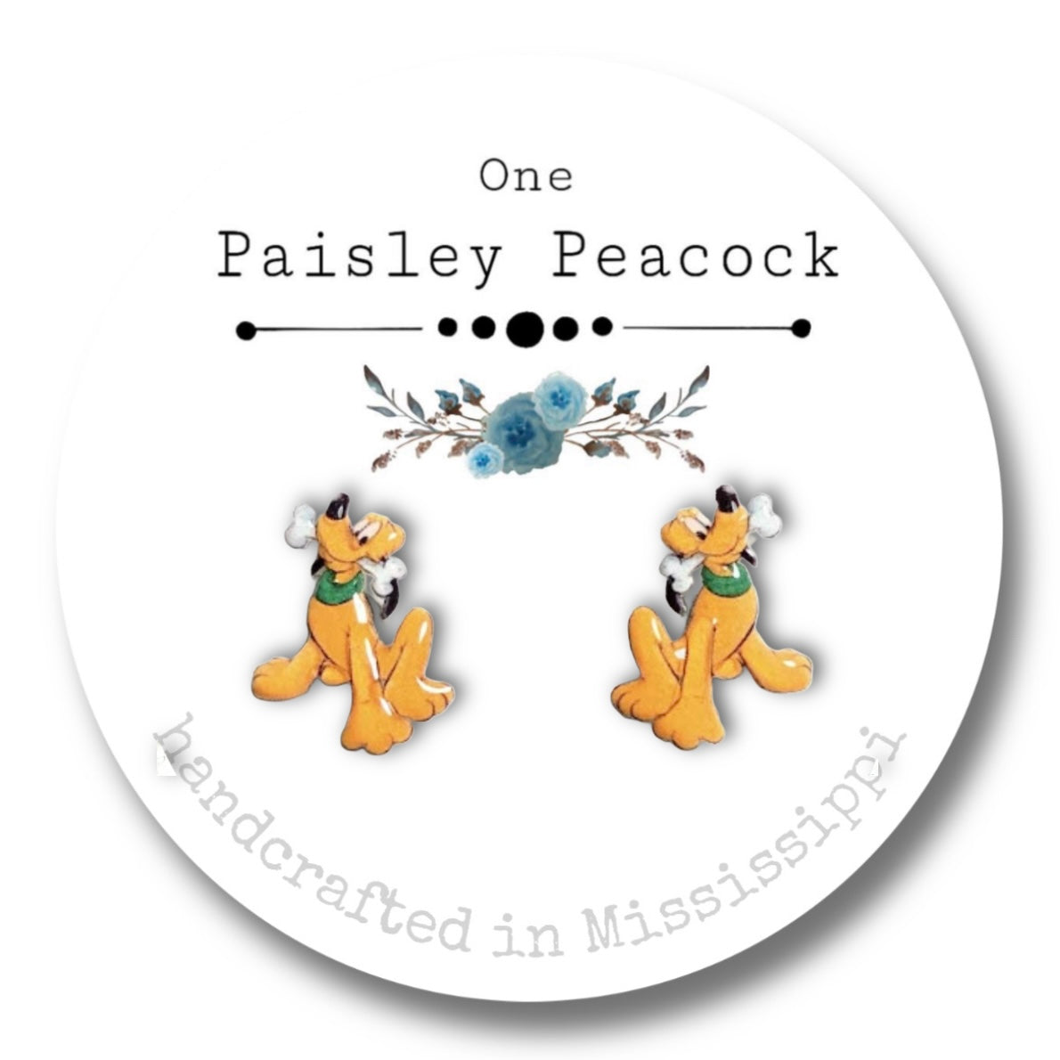 Dog Stud Earrings-Pluto