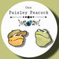 Frog and Toad inspired handmade stud earrings