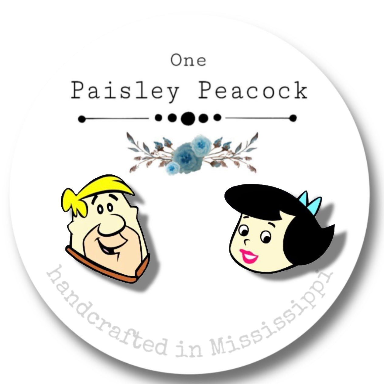 Flintstones stud earrings