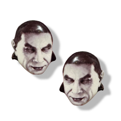 Dracula vampire handmade stud earrings Halloween