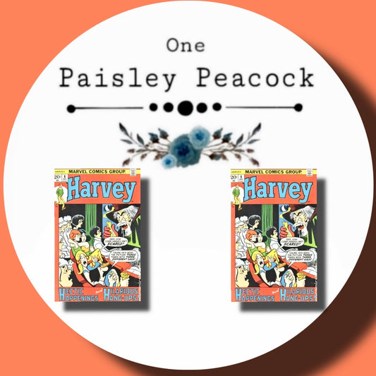 Harvey comic inspired stud earrings