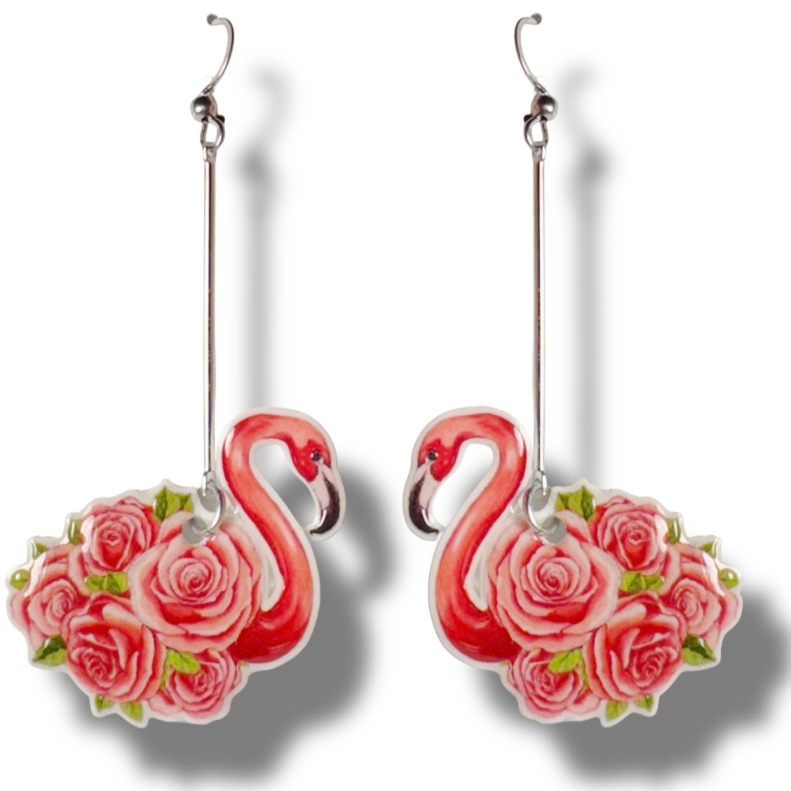 Flamingo Bird Dangle Earrings