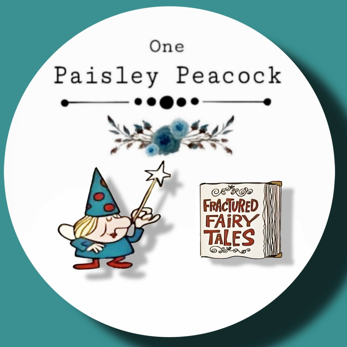 Fractured Fairy Tales inspired stud earrings handmade