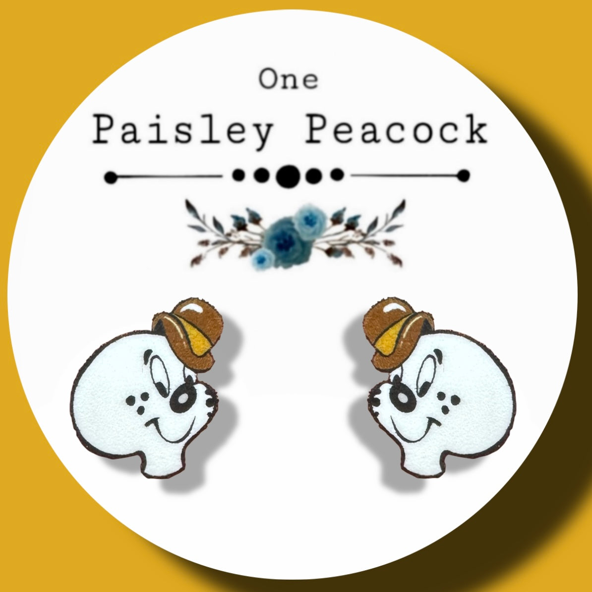 Spooky Ghost inspired stud earrings