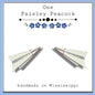Paper airplane stud earrings