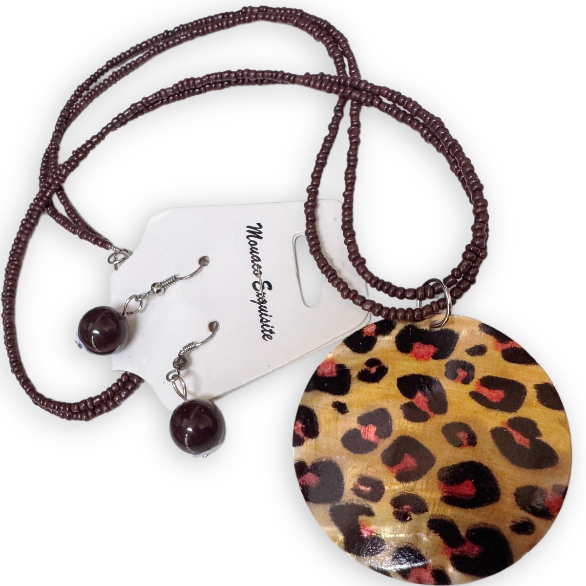 Shell & Seed Bead necklace set