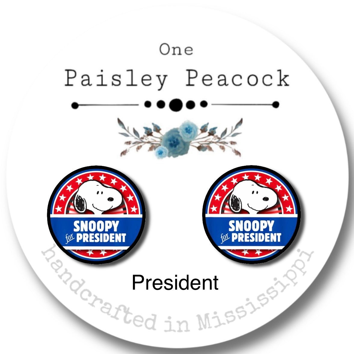4th of July Independence Day stud earrings