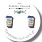Drink stud earrings