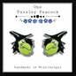 Witch cartoon stud earrings