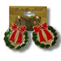 Christmas stud post dangle earrings