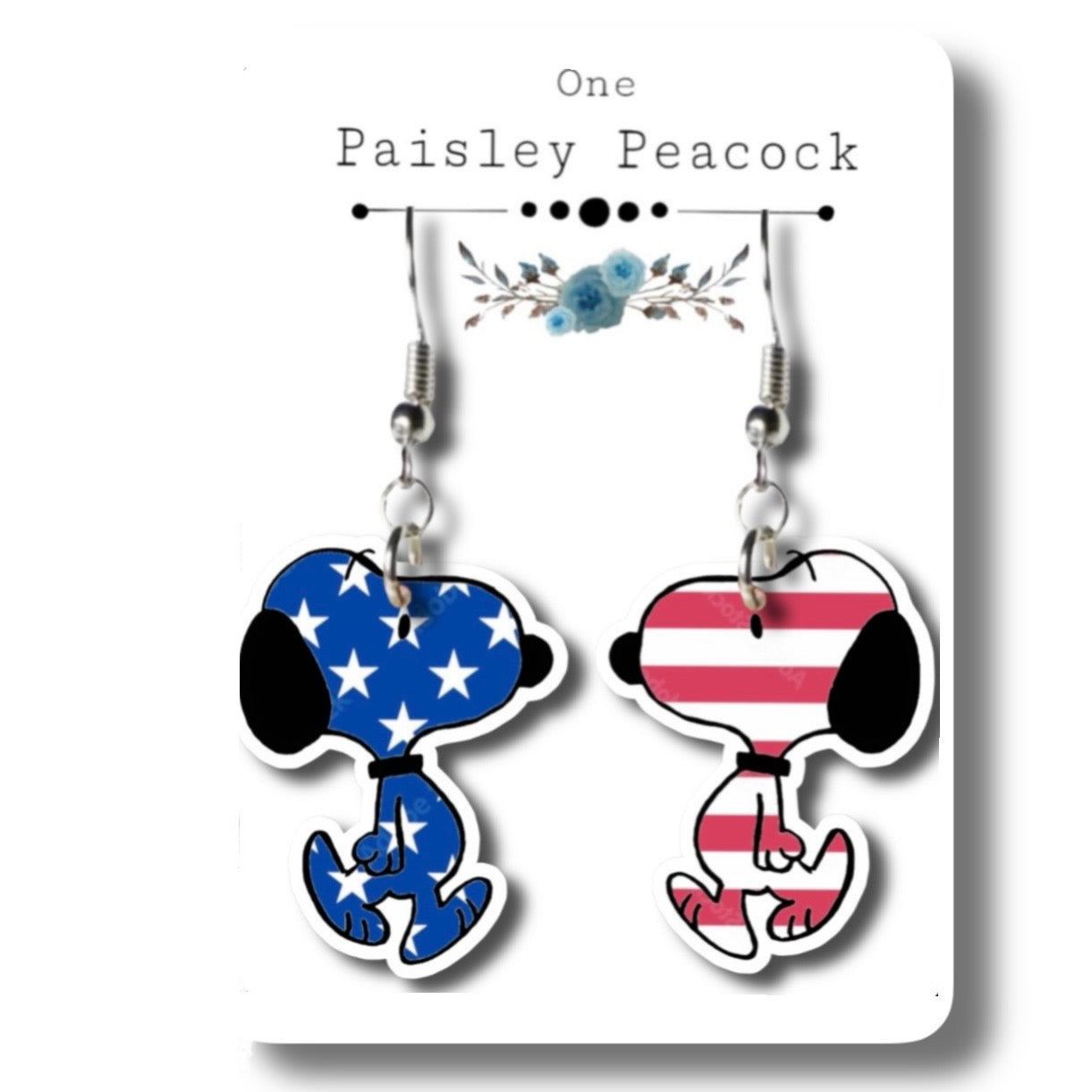 4th of July Independence Day Dangle earrings