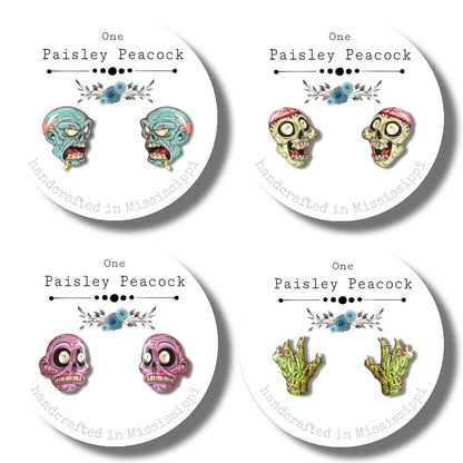 Zombies stud earrings