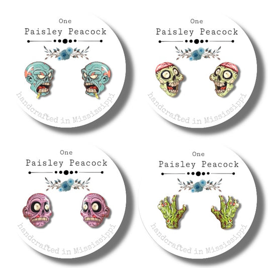 Zombies stud earrings
