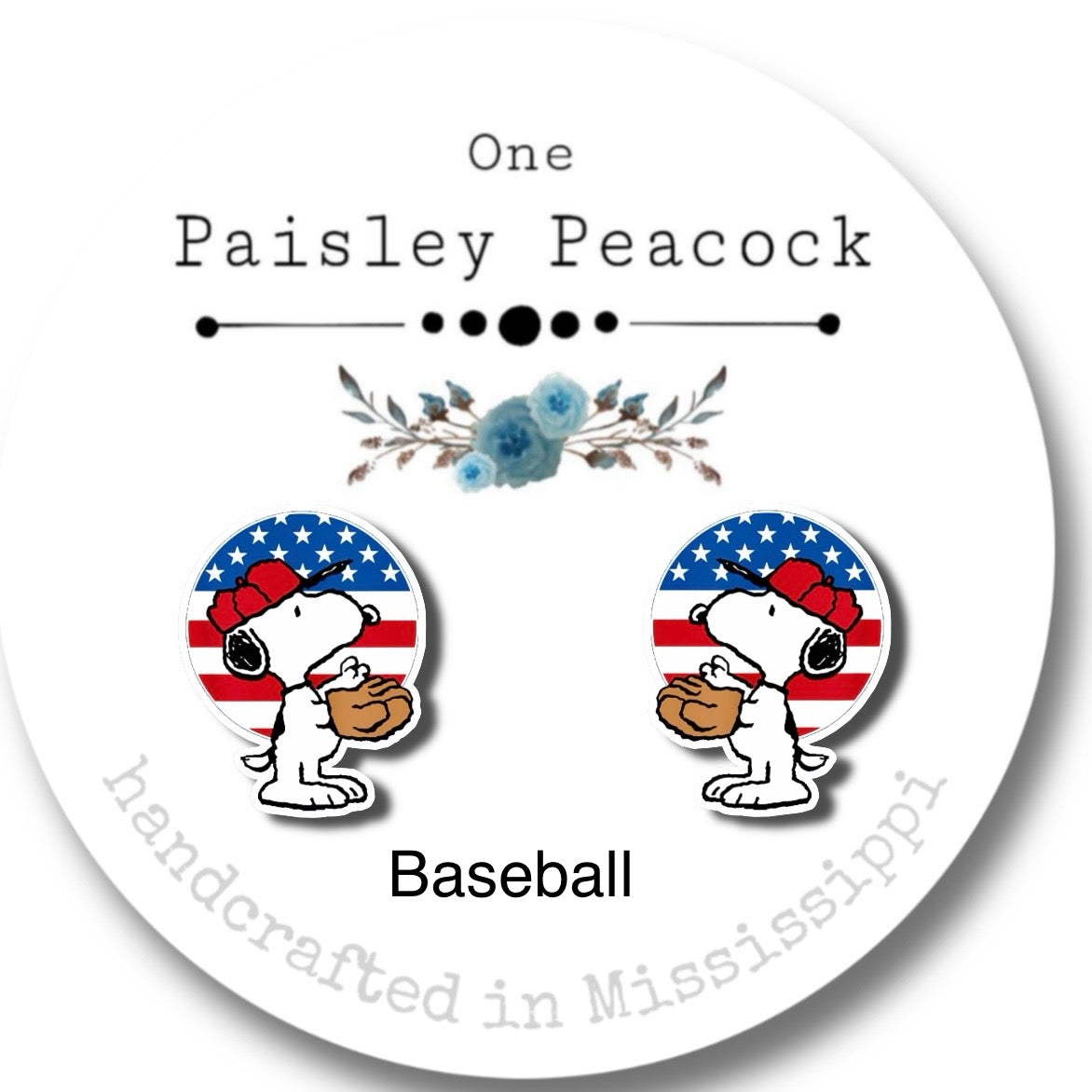 4th of July Independence Day stud earrings
