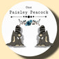 Cousin Schlerock stud earrings handmade flintstones