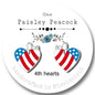 4th of July Independence Day stud earrings