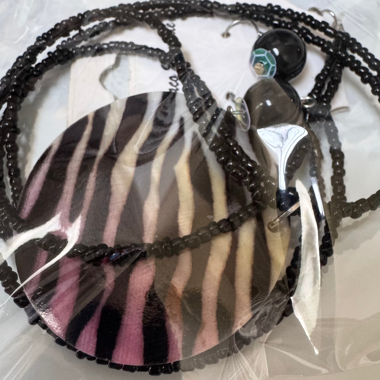 Shell & Seed Bead necklace set