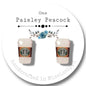 Drink stud earrings