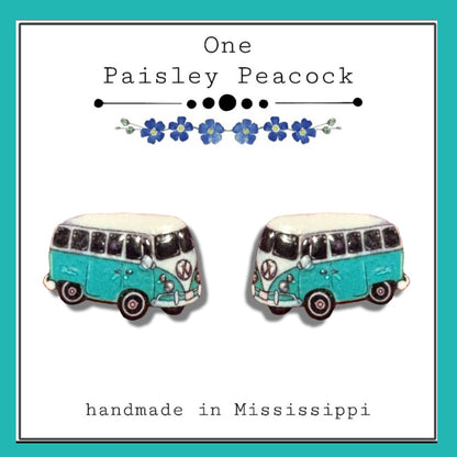 Hippie Van stud earrings
