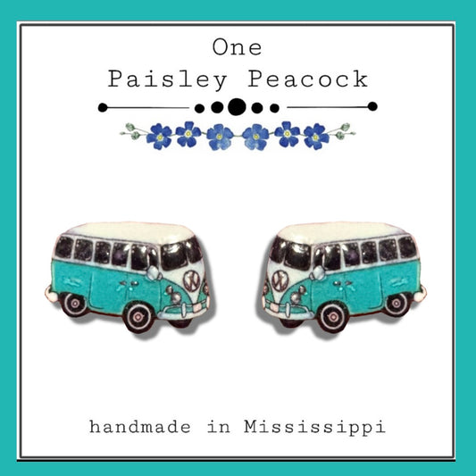 Hippie Van stud earrings