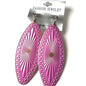 Dangle Earrings pinkish purple metal