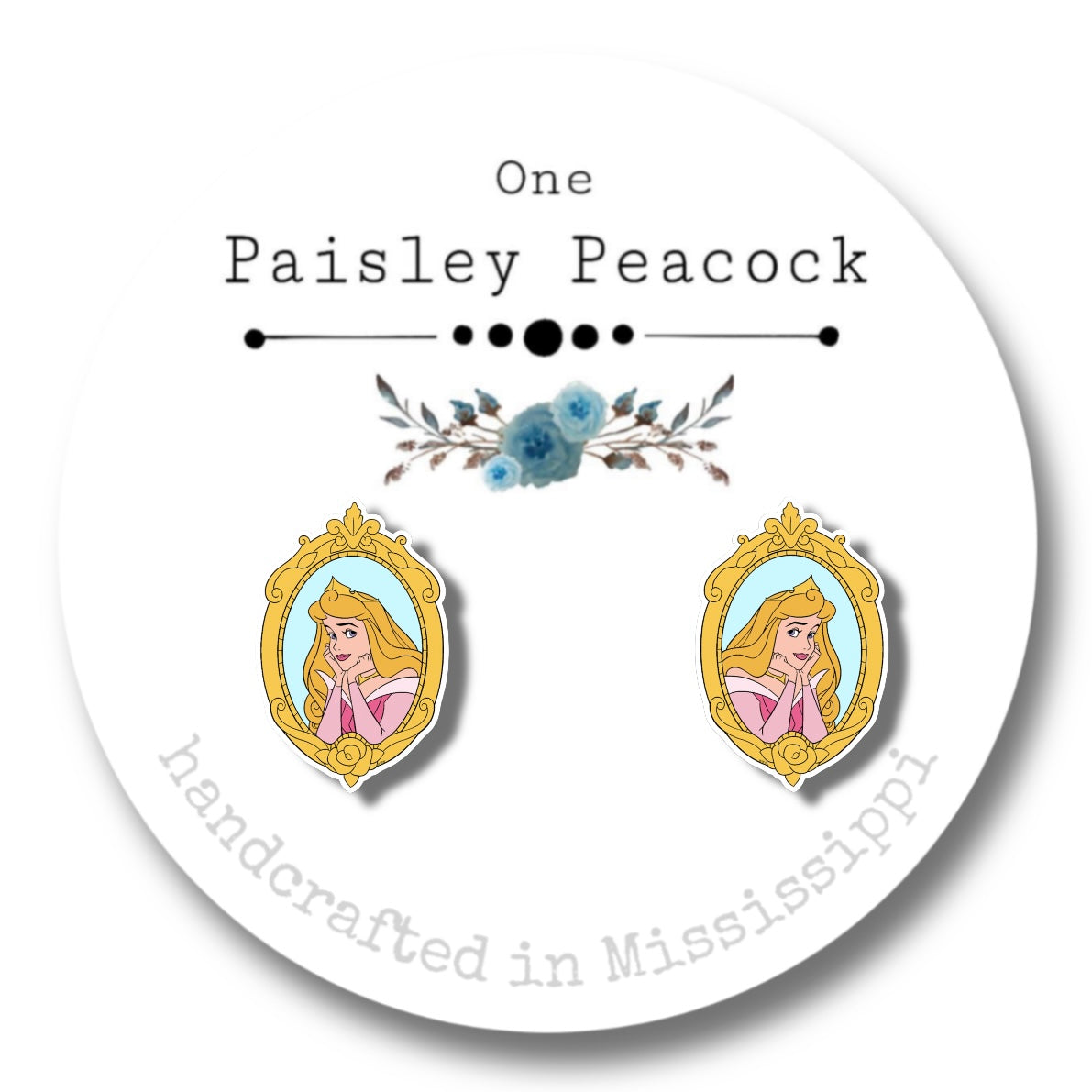 Princess stud earrings