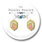 Princess stud earrings