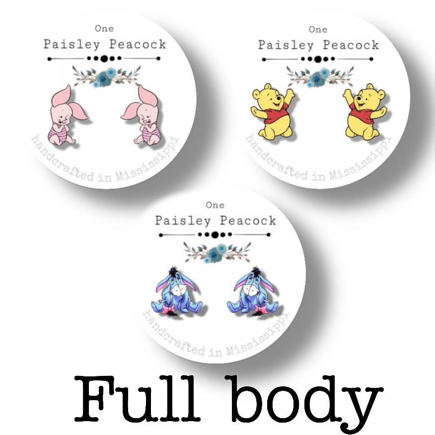 Winnie the Pooh stud earrings