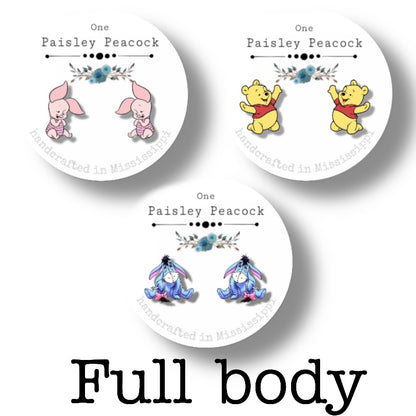 Winnie the Pooh stud earrings