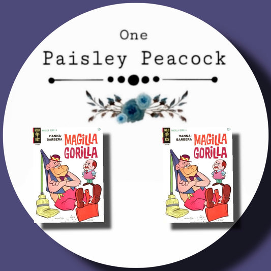 Magilla Gorilla comic stud earrings
