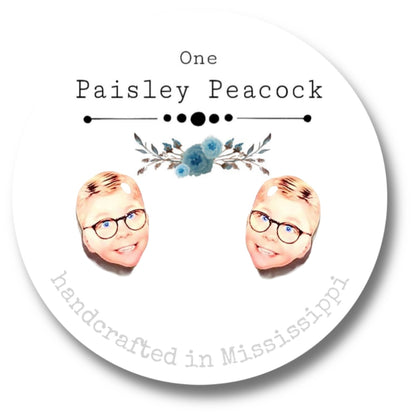 Stud earrings-RALPHIE A Christmas Story inspired
