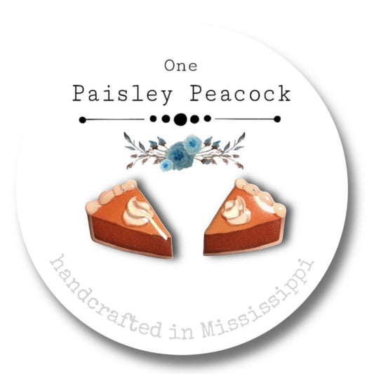 Stud earrings-pumpkin pie
