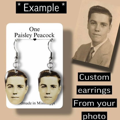 Custom Dangle Earrings-from your photo