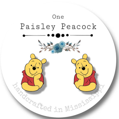 Winnie the Pooh stud earrings