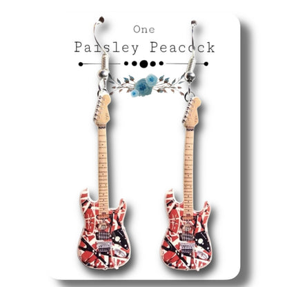 Dangle Earrings-guitar
