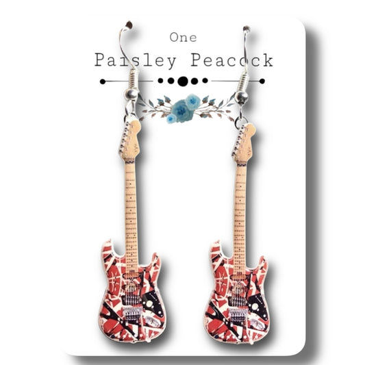 Dangle Earrings-guitar