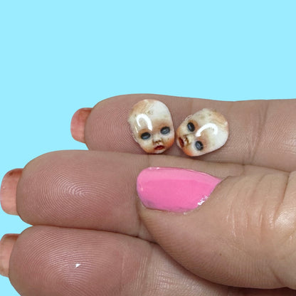 Baby Doll Head stud earrings