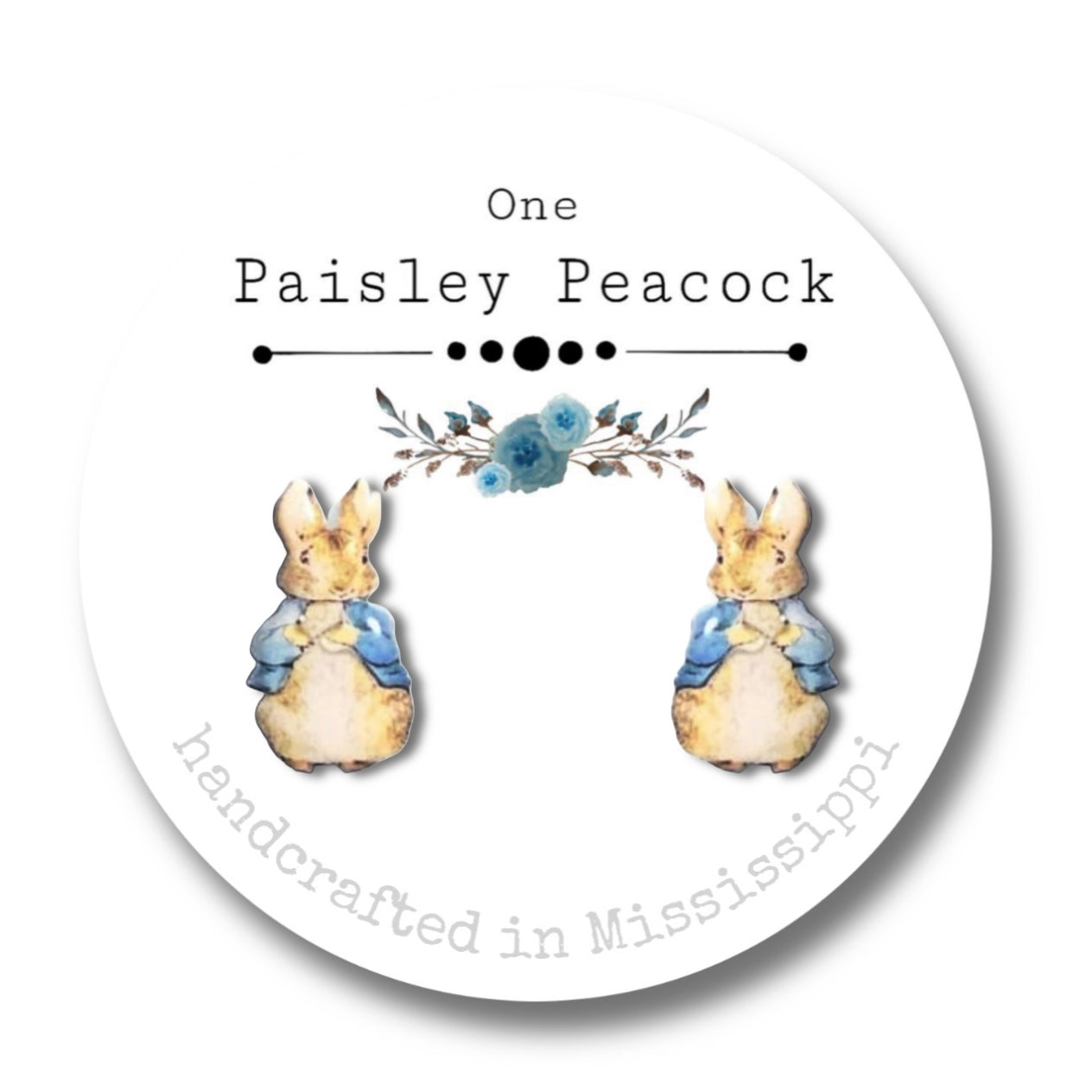 Stud Earrings-Peter rabbit