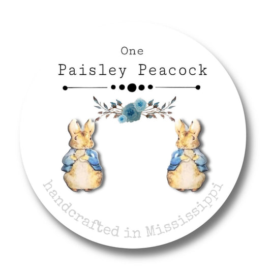 Stud Earrings-Peter rabbit